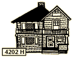 Dark-roofed house